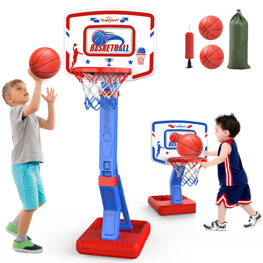 Eaglestone Toddler Basketball Hoop for Kids with 4 Balls, Adjustable Height