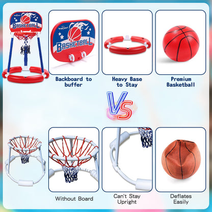 EagleStone Pool Basketball Toys with Backboard