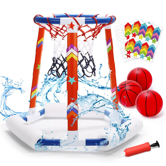 EagleStone Pool Basketball Toys, Floating Basketball Hoop for Pool Game